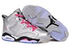 Pink/Silver/Black Mens Nike Jordan Brand Retro VI 6 Trainers "Valentines Day"