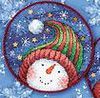 Снеговик из santa and snowman ornament dimesnions