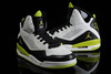 Womens High-cut White and Black Volt Colorways Nike Brand Jordan Flight 45 Sport Shoes for Sale