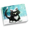 Кожаная обложка для студенческого 'Snow cat'