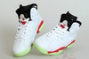 Womens Nike Jordan 6 Retro GS "White/Infrared" Glow in the Dark Training Footwear