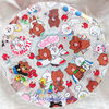 Shower Cap Hat Kid Girl Women Lady Line App Brown Cony Bear Bunny Moon Rabbit