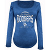 Dodgers Women's Long Sleeve V-Neck T-Shirt