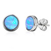 Opal stud earrings