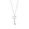 Tiffany Keys Oval key pendant + Beaded chain in sterling silver
