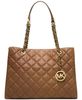 Сумка  Michael Kors Susannah Large Quilted-Leather Tote черная