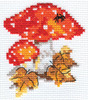 вышивка "мухоморчики"