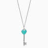 Tiffany Keys heart key pendant in sterling silver