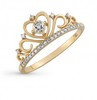 Золотое кольцо с бриллиантами и топазами