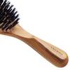 olive wood & black wild boar bristle hair brush