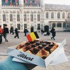 eat belgian waffels