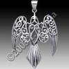 Morrigan Raven Pendant in silver
