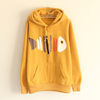 fish bone yellow hoodie