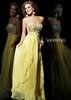 Yellow New Sherri Hill 3867 Chiffon Empire Waist Homecoming Dress