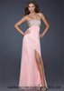 Colourful Sequin Slit Cut Prom Dresses