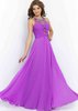 2015 Blush 10002 Scoop Neck Beaded Dress