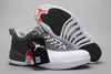 Mens Nike Jordan Retro 12 Cool Grey/Team Orange with White Color