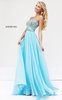 2015 Sherri Hill 3914 Aqua Chic Prom Dress Cheap