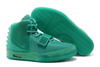 Air Yeezy II 2014 New "Green Lantern" Mens All Green Sneakers 36