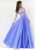 Periwinkle Beaded High Neck 32017 Dress