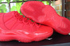 Nike Brand Michael Jordan Shoes 11 XI "Red October" All Red Colo