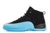 Nike Jordan 12 Retro Black "Gym Red" & Gamma Blue Men's Shoe