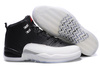 Cheap Nike Air Jordan 12 Black White Mens Retro Shoes