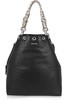 Lilla elaphe-trimmed leather shoulder bag Alexander McQueen