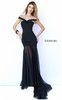 Bandage Sherri Hill 32169 Black Prom Dress StrapTrain