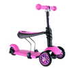 Y-Bike Glider Seat pink – детский трехколесный самокат с сидением