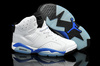 Nike Air Jordan 6 VI Sport Blue White Black Sneakers In Hand