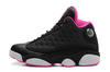 Girls Michael Jordan 13 Retro GS (Black Voltage Cherry White) Womens Shoes