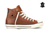 Кожаные Кеды Converse Chuck Taylor All Star Converse Boot 144758 рыжие