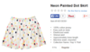 Neon Painted Dot Skirt