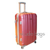 розовый пластиковый огромный чемодан