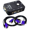 2-Port USB VGA KVM Switch Box