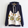 Cute cat hooded coat