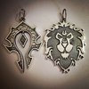 Серебряные кулоны Warcraft