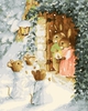 Раскраска по номерам БЕЛОСНЕЖКА Рождество в лесу