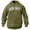 Rothco - Vintage Army Zipper Hooded Sweatshirt