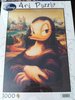 39080 Disney 1000 Piece Art Puzzle Mona Lisa Daisy Duck