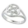 sterling silver pentagram ring