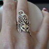 Creeping Cat Ring - 925 Sterling Silver