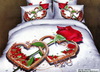Двухспальный комплект постельного белья с сердечками