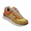 New Balance 574  горчичные замшевые