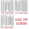 Наклейки для французского маникюра фигурные / French Manicure Edge Tip Guides