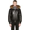 Куртка Mackage Black Leather Fur Down Glen F5 Coat