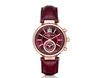 Michael Kors MICHAEL KORS  Sawyer Rose Gold-Tone And Embossed-Leather Watch