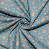 голубая ткань в мелкий цветочек для переделки рубашки