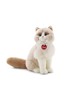 Сидящая кошка (статуэтка, мягкая игрушка естественных цветов и размеров)